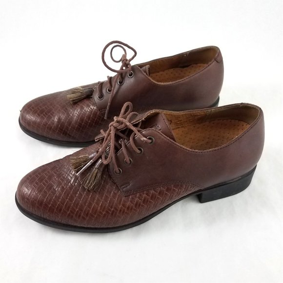 Ariat Shoes - Ariat Leather Basketweave Oxfords Dress Shoes